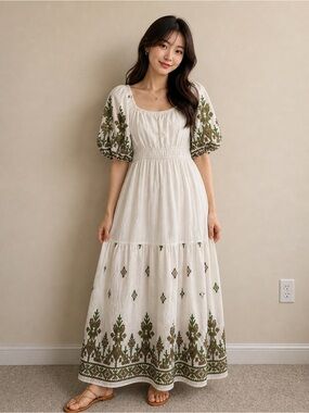 polagram embroidered dress Riley Dress 3XL
